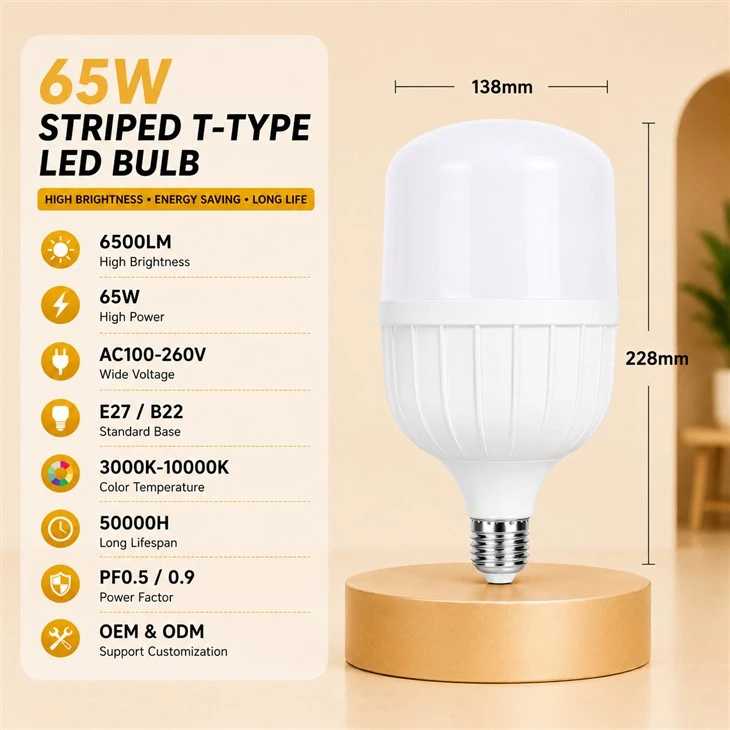 Vertical Striped LED Tower Bulb factory